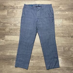 Cole Haan Dress Pants Mens 38x31 Blue Wool Grand OS Flat Front Chino